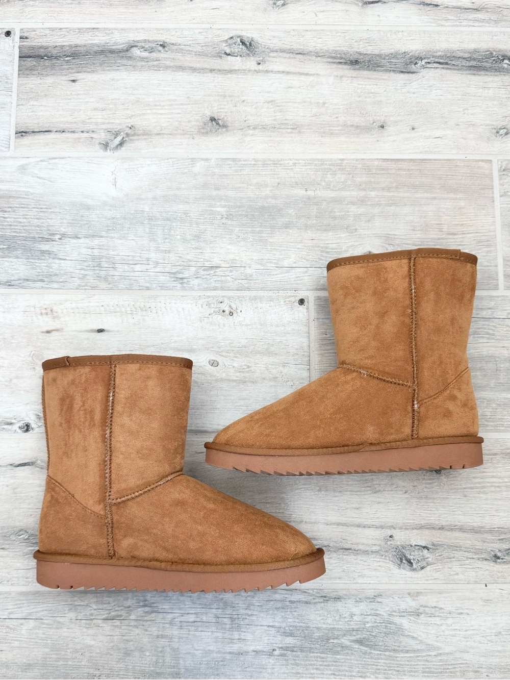 Soda Tan Kuron Faux Short Suede Boots